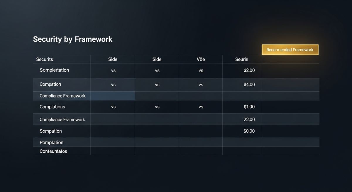 Cybersecurity Frameworks Comparison: Picking the Right One for Your Industry